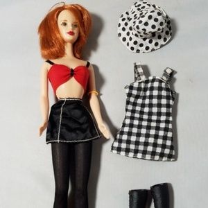 vintage red hair barbie
